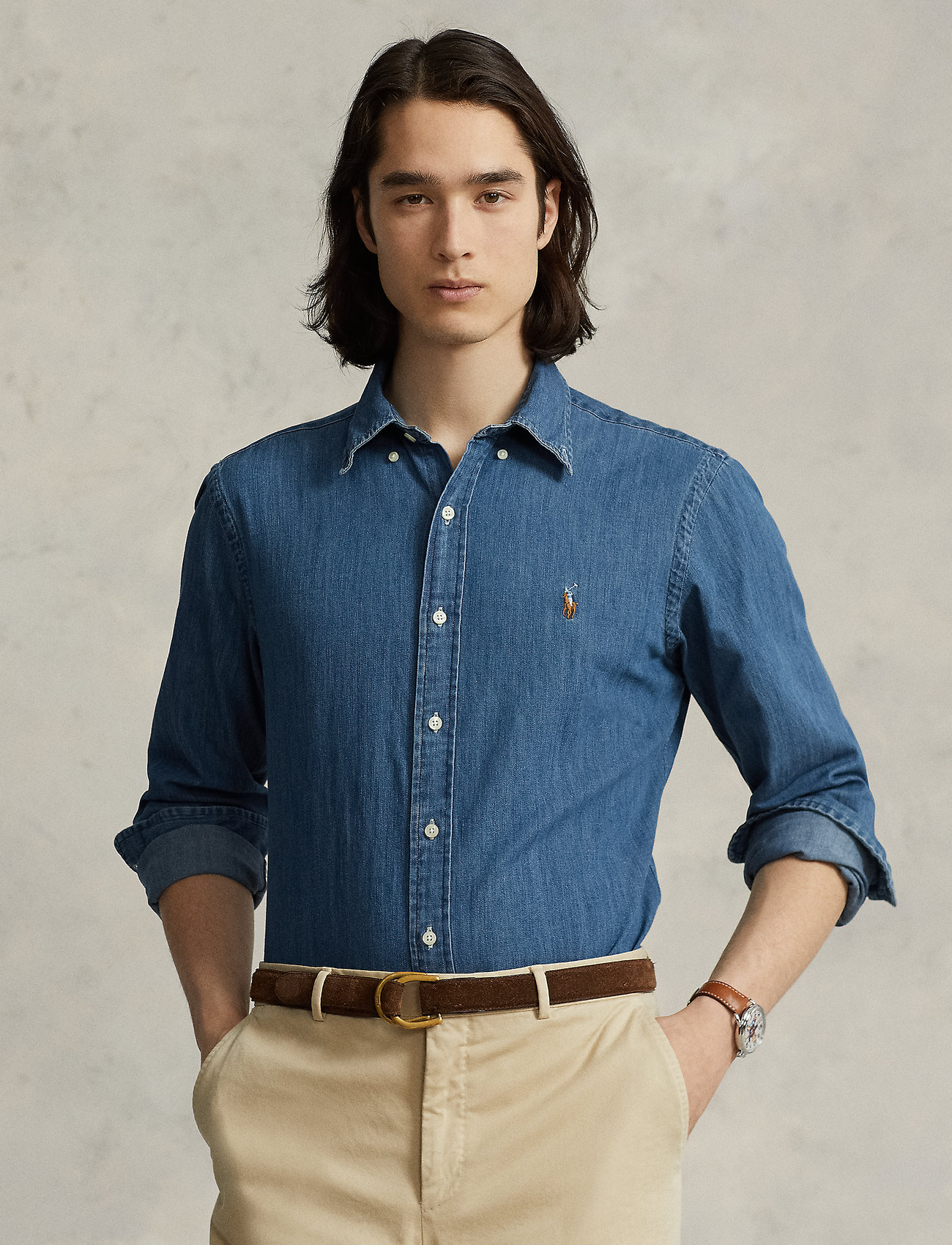 Polo Ralph Lauren - Custom Fit Denim Shirt - jeansskjortor - denim - 0