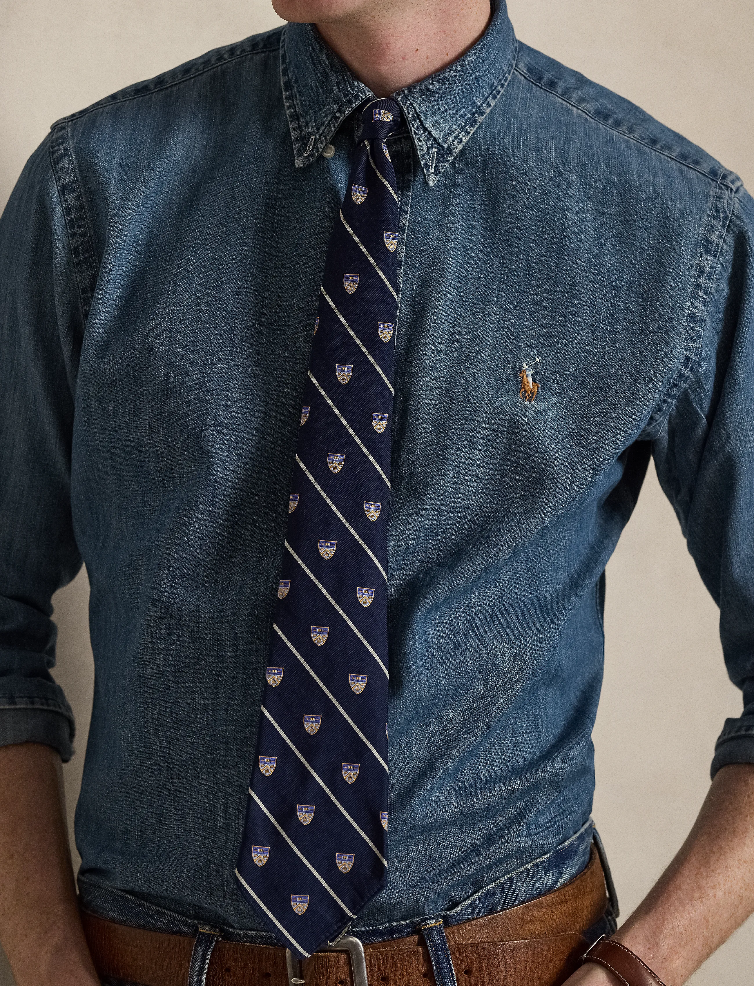 Polo Ralph Lauren - Custom Fit Denim Shirt - teksasärgid - denim - 4