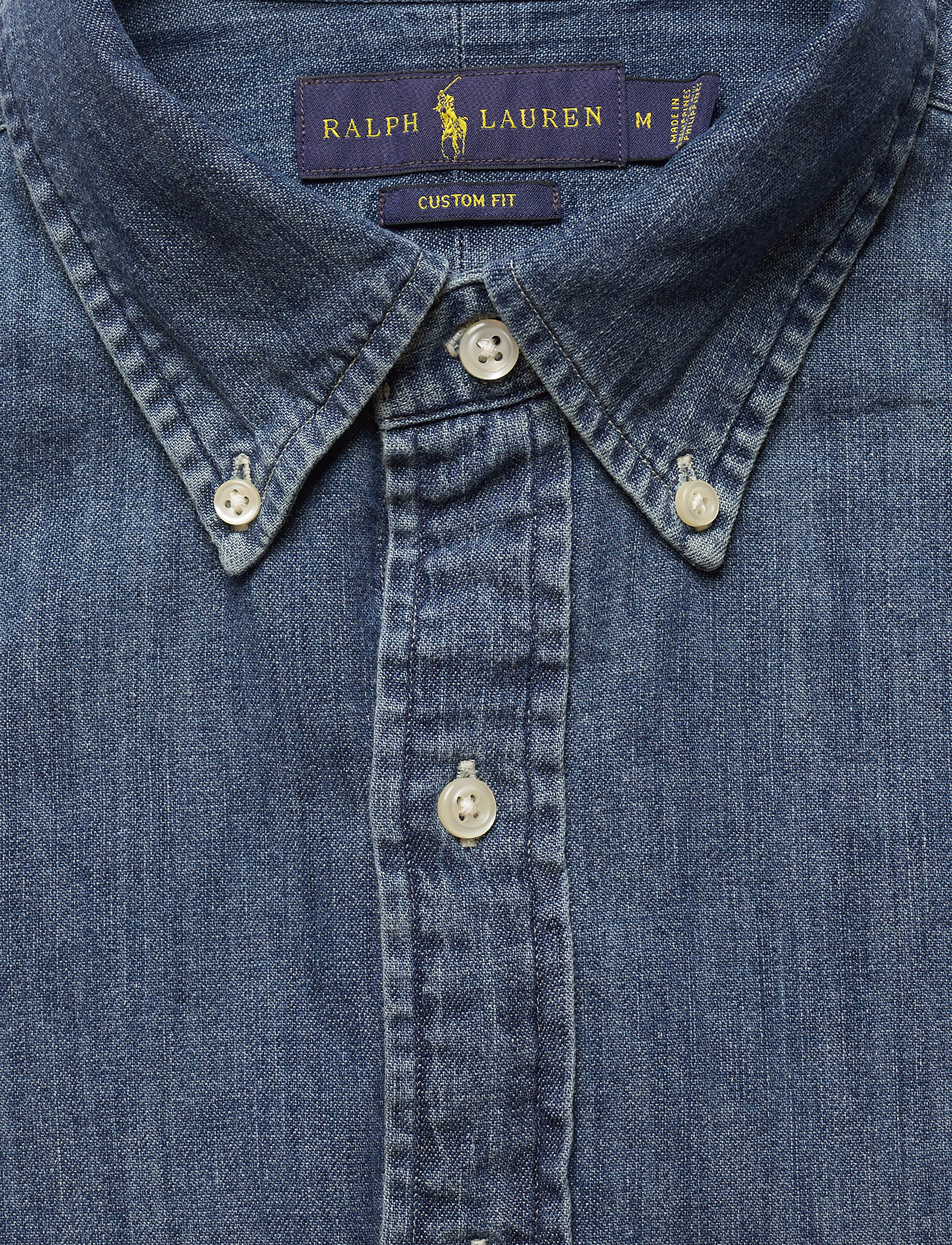 Polo Ralph Lauren - Custom Fit Denim Shirt - teksasärgid - denim - 5