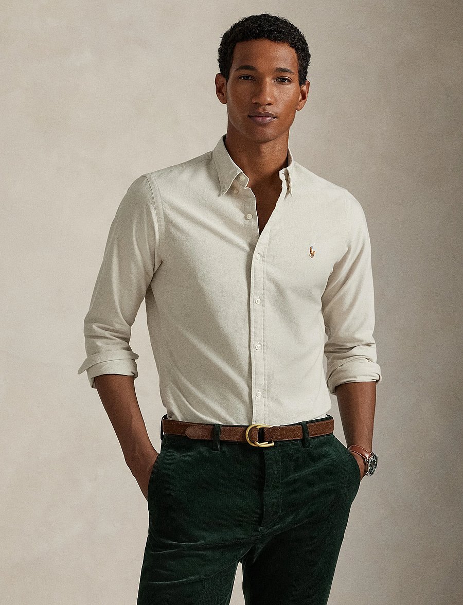 Polo Ralph Lauren - Slim Fit Oxford Shirt - oxfordi särgid - coastal beige - 5