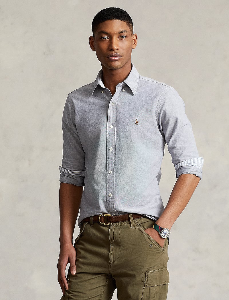 Polo Ralph Lauren - Slim Fit Oxford Shirt - oxfordi särgid - slate - 0
