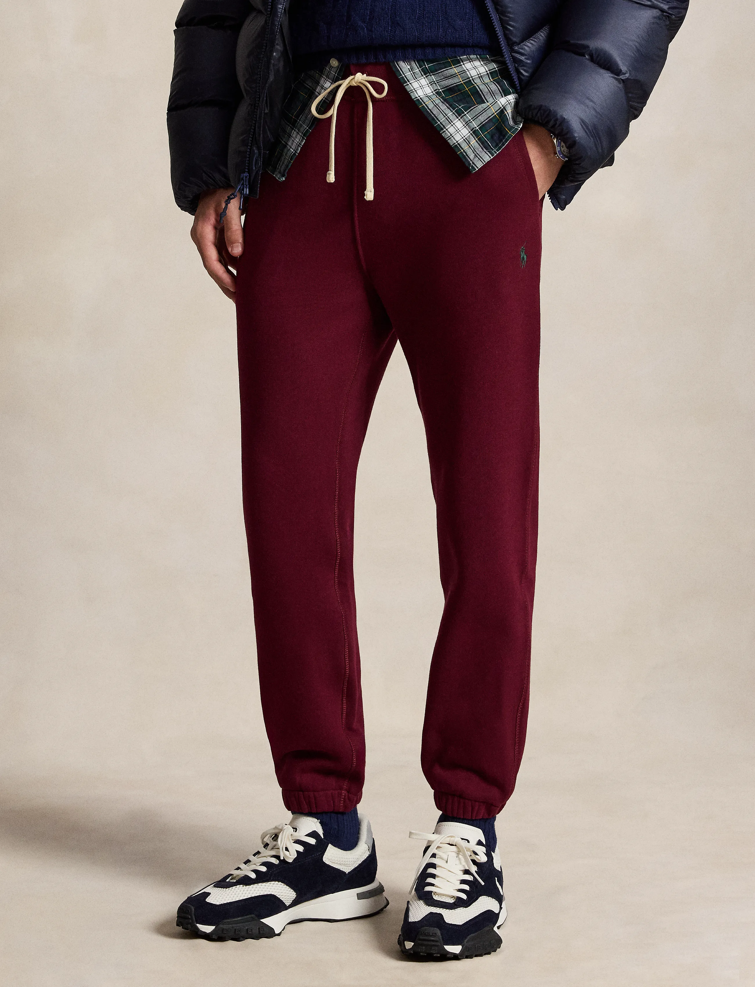 Polo Ralph Lauren RL joggingbyxor i fleece - Preppy - CLASSIC WINE / burgundy