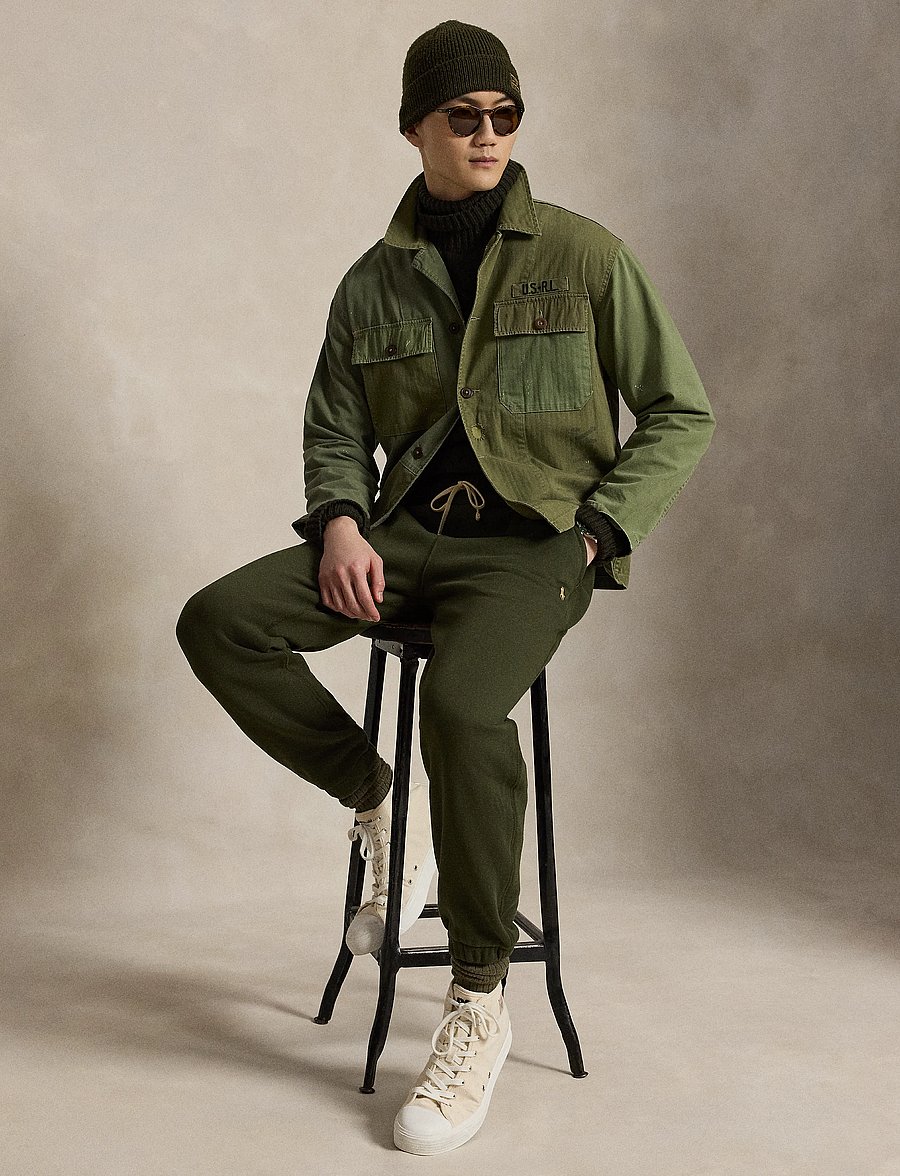 Polo Ralph Lauren - The RL Fleece Sweatpant - osta olukorra järgi - company olive - 3