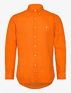 Custom Fit Linen Shirt - BRIGHT SIGNAL ORA