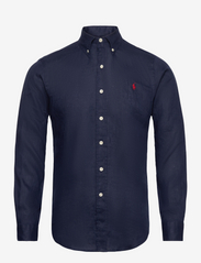Custom Fit Linen Shirt - NEWPORT NAVY