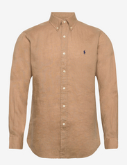 Custom Fit Linen Shirt - VINTAGE KHAKI