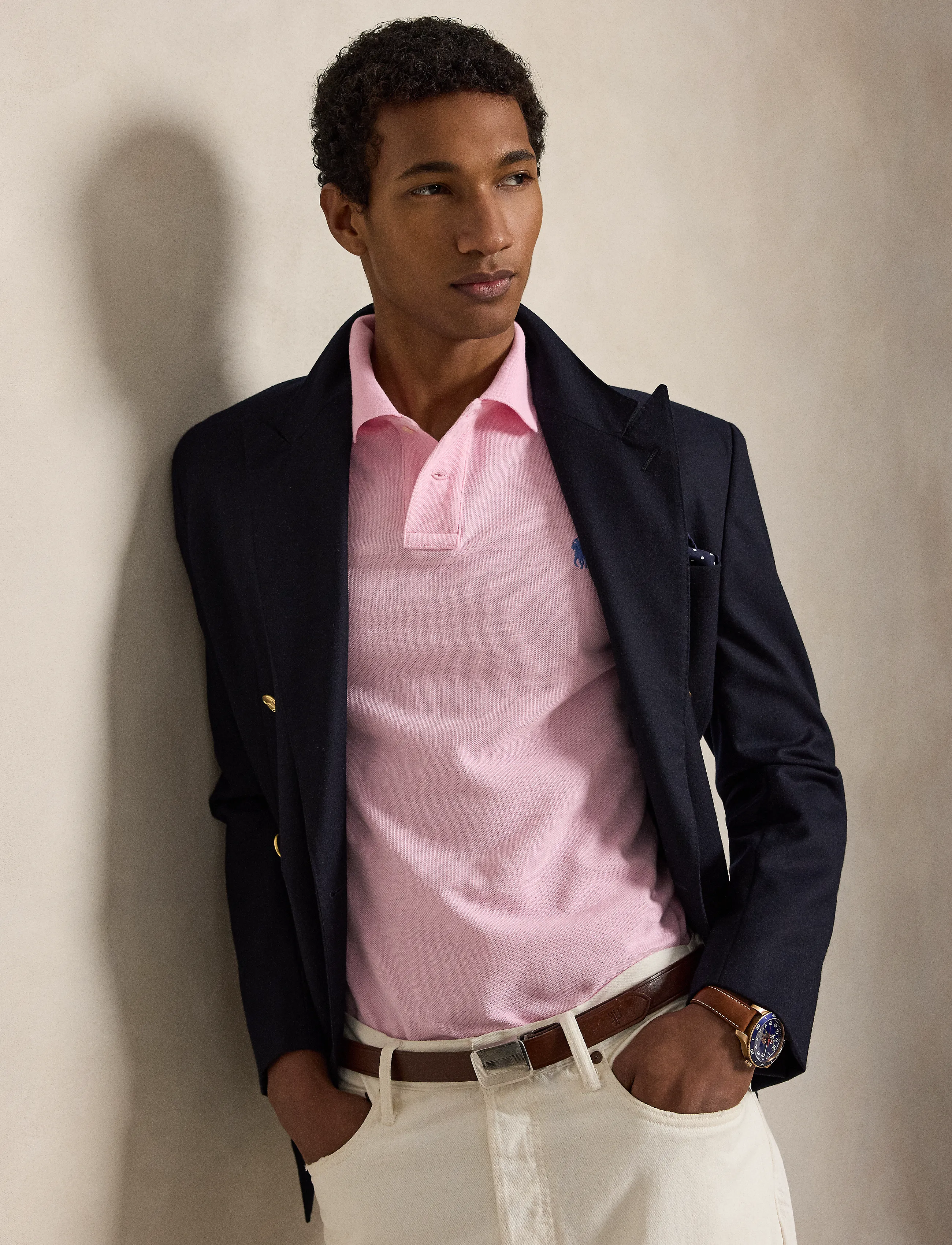 Slim Fit Mesh Polo Shirt 6