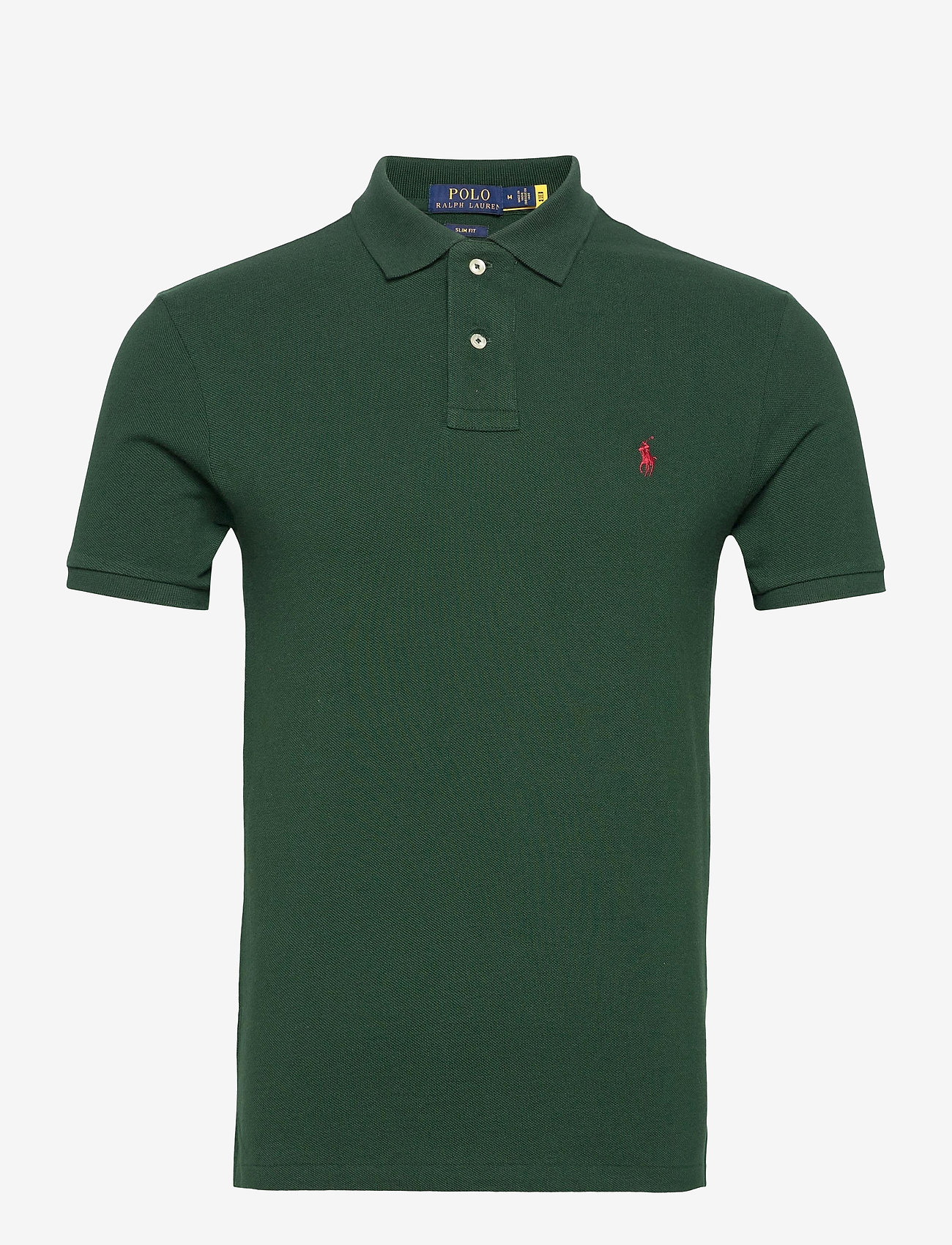 Polo Ralph Lauren - Slim Fit Mesh Polo Shirt - kortærmede poloer - college green/c39 - 1
