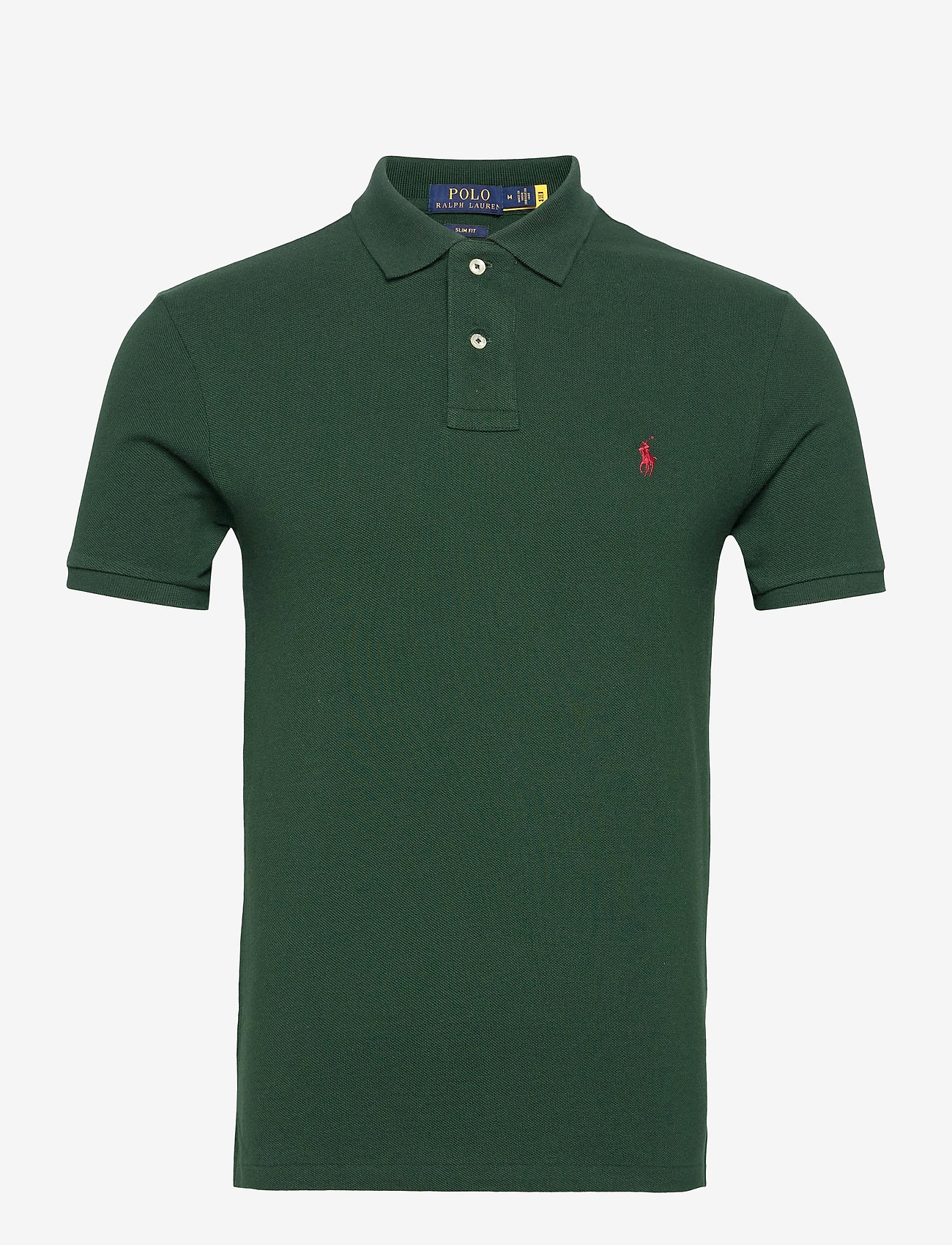 Polo Ralph Lauren - Slim Fit Mesh Polo Shirt - kurzärmelig - college green/c39 - 1