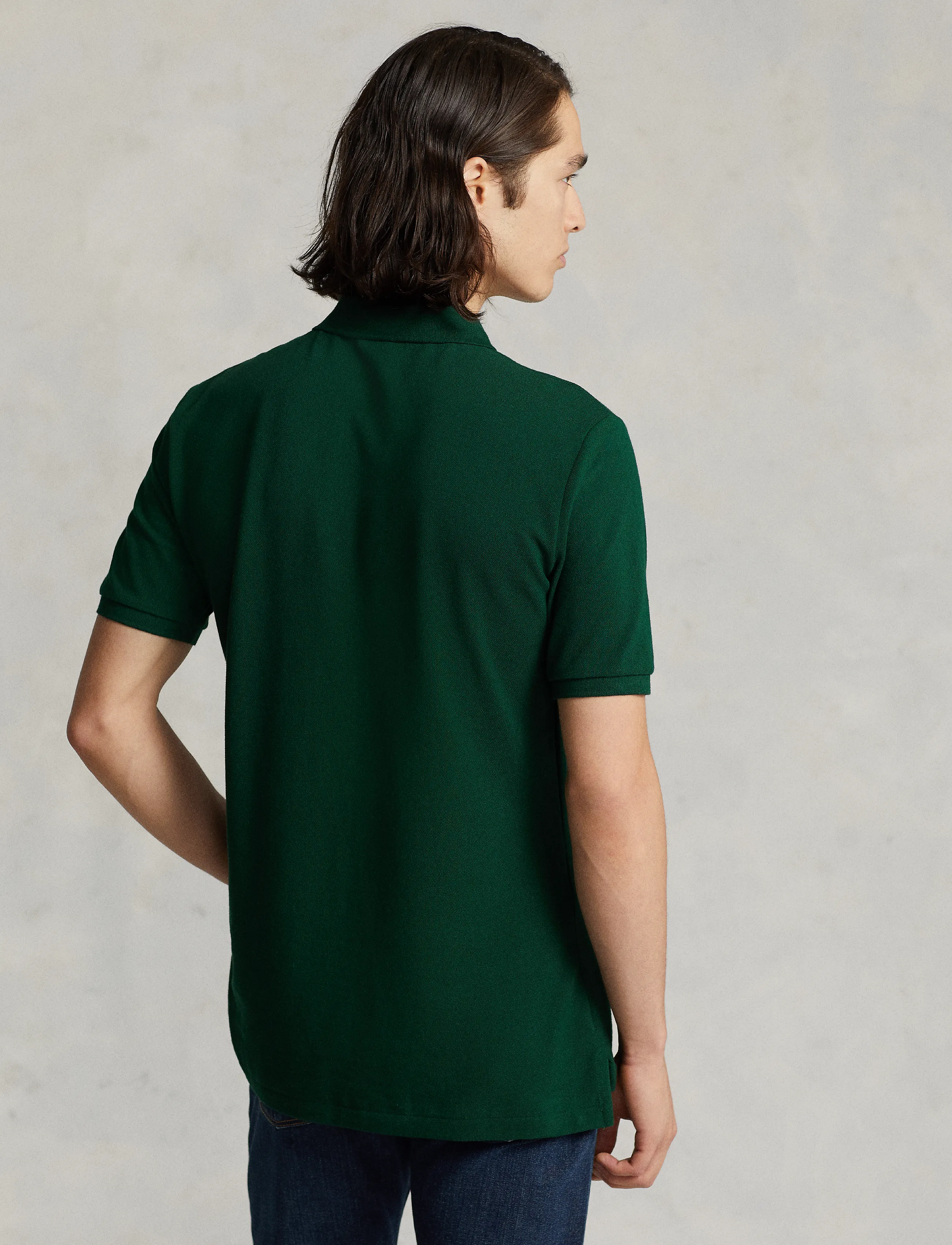 Slim Fit Mesh Polo Shirt 2