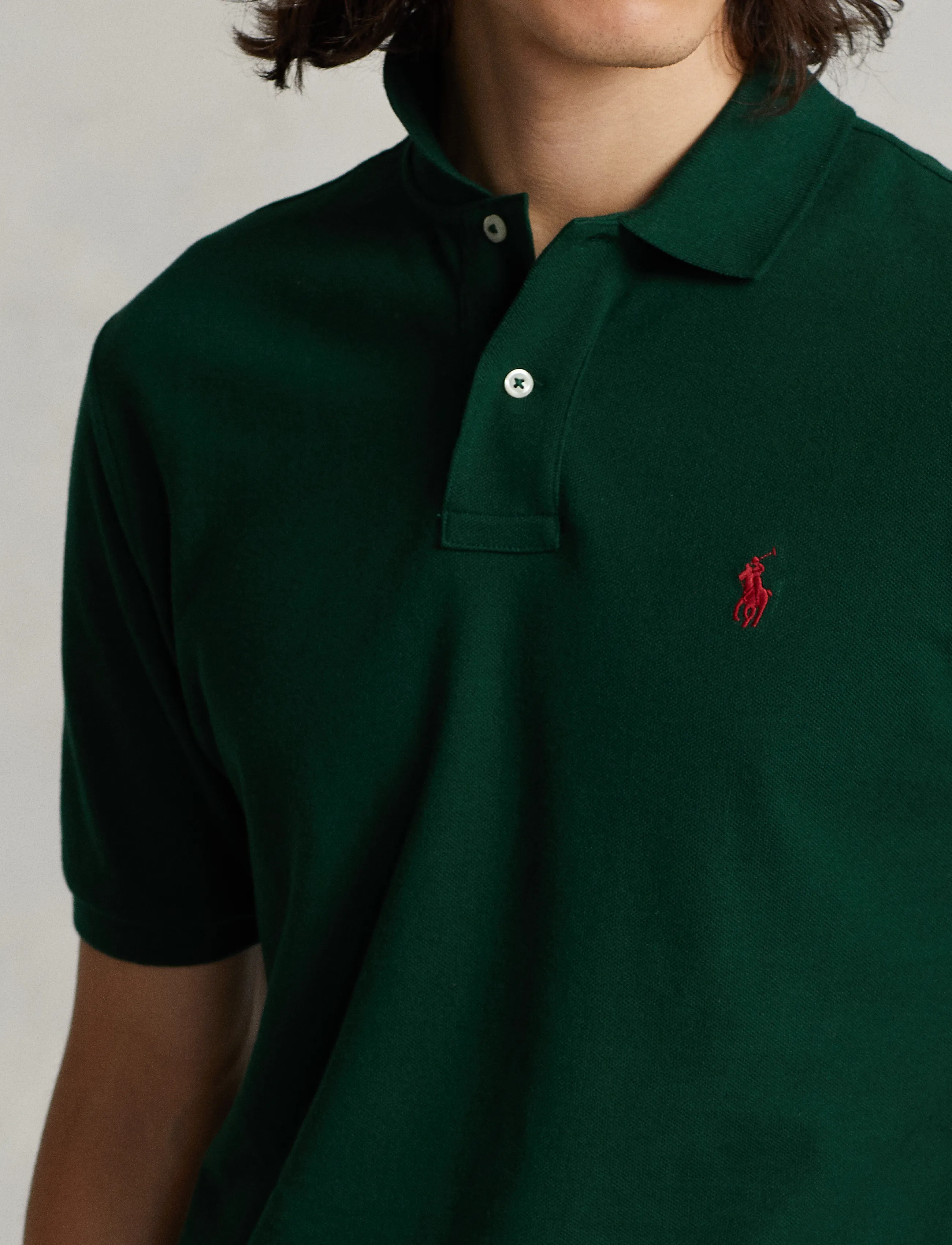 Slim Fit Mesh Polo Shirt 3