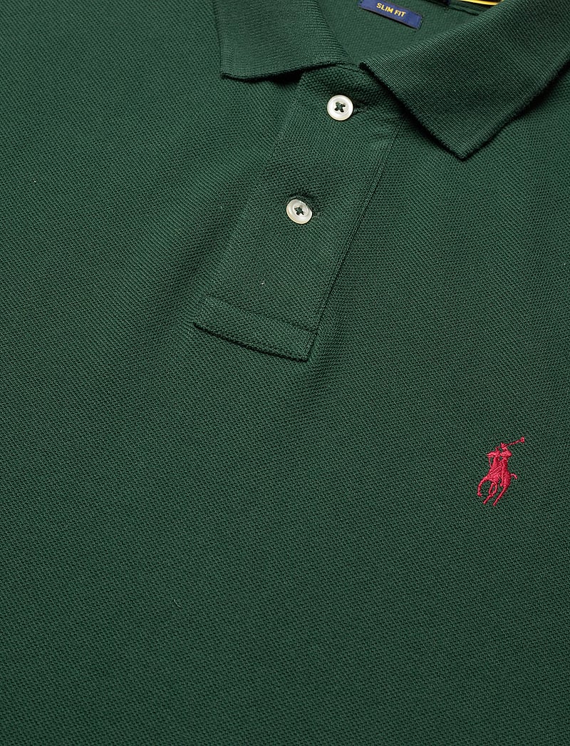 Polo Ralph Lauren - Slim Fit Mesh Polo Shirt - kortærmede poloer - college green/c39 - 3