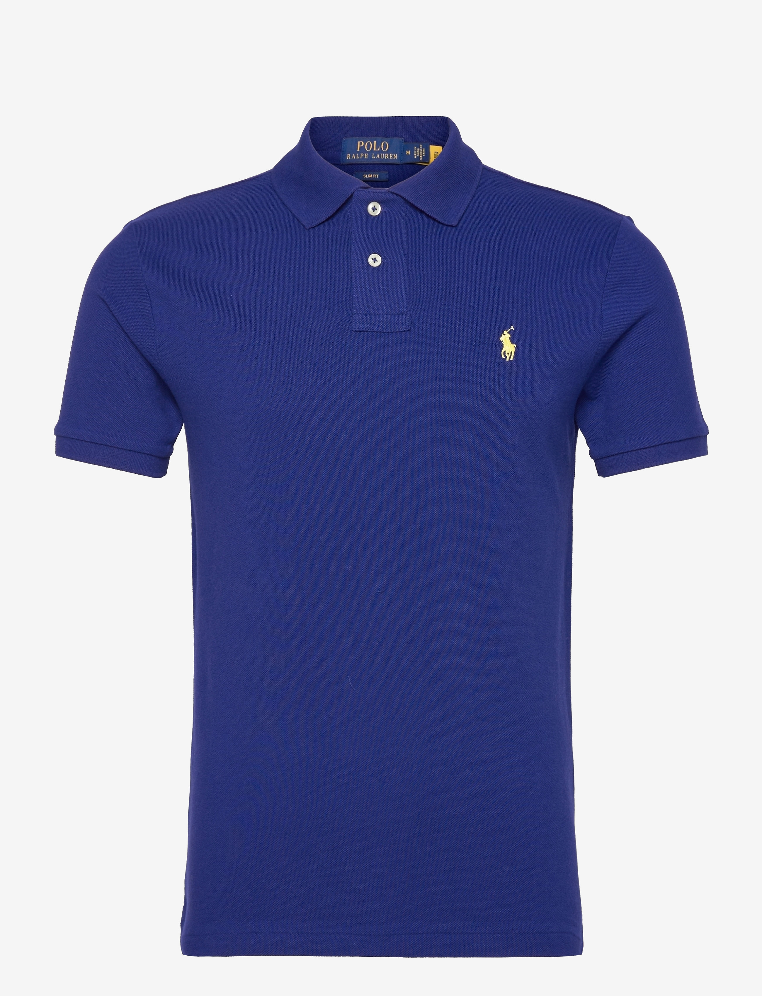 Slim Fit Mesh Polo Shirt - FALL ROYAL/C1229