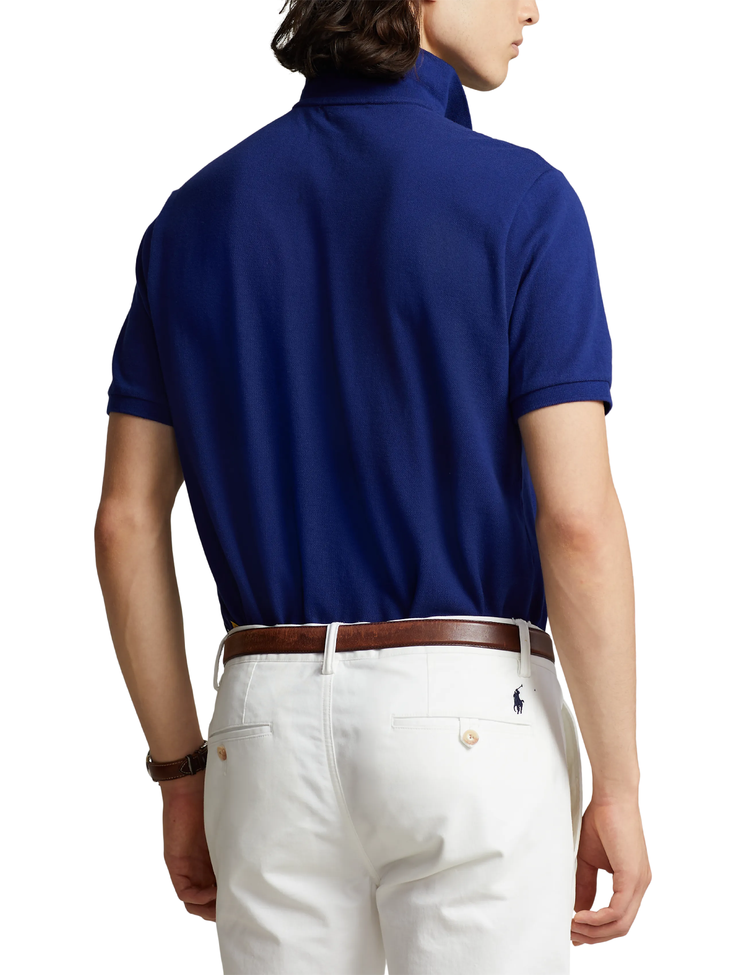 Slim Fit Mesh Polo Shirt 4