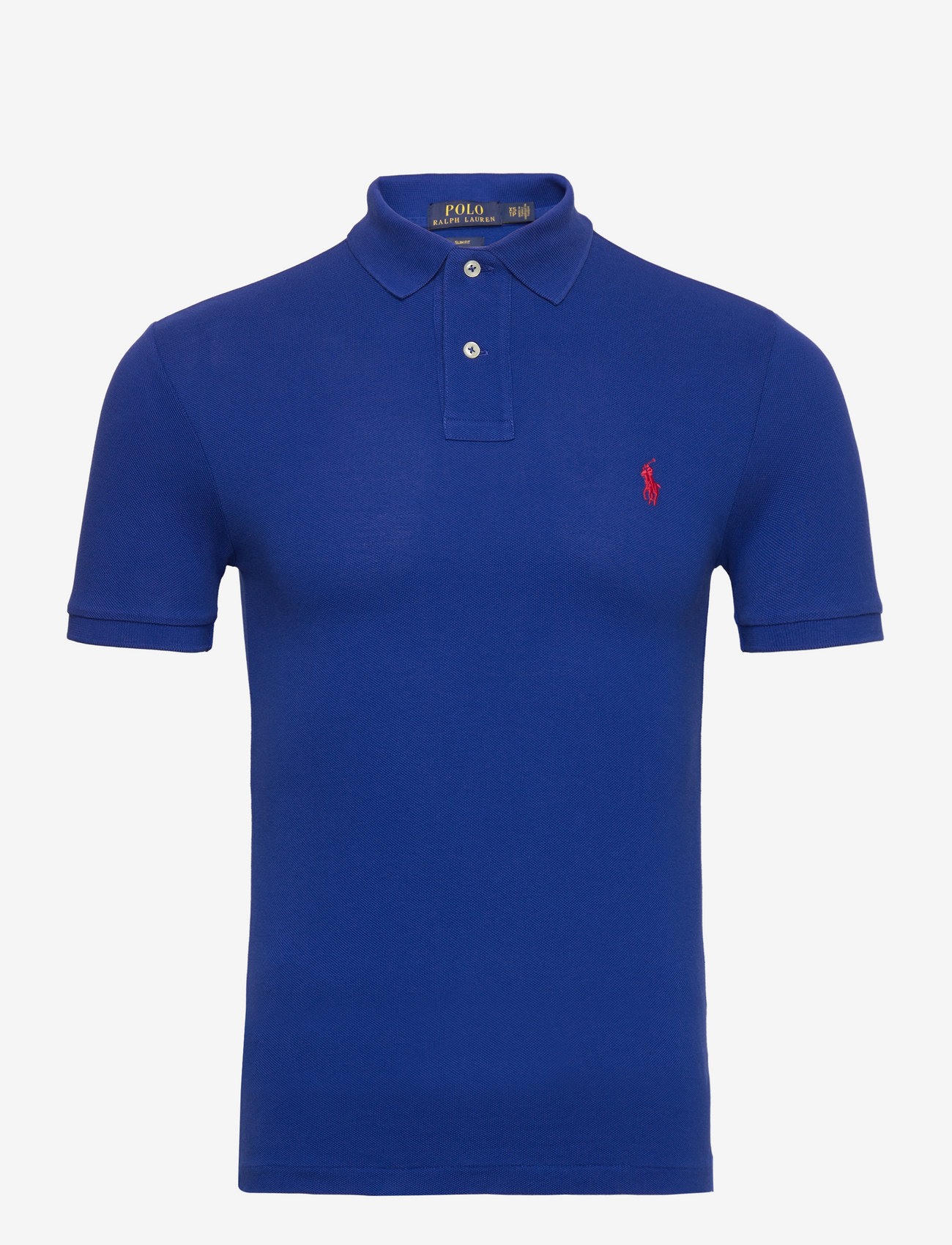 Polo Ralph Lauren - Slim Fit Mesh Polo Shirt - kortærmede poloer - heritage royal/c3 - 0