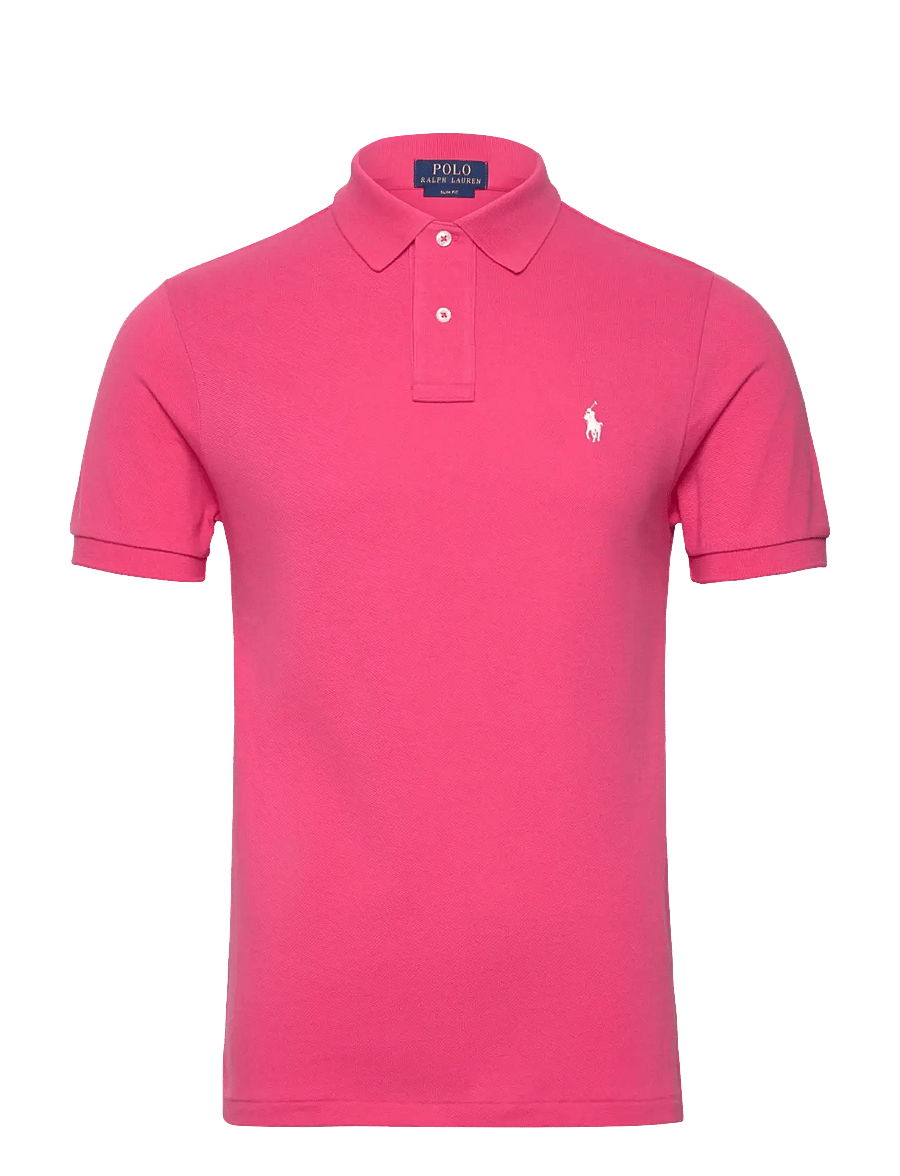 Polo Ralph Lauren - BASIC MESH-SSL-KNT - kortærmede poloer - hot pink/c2740 - 0