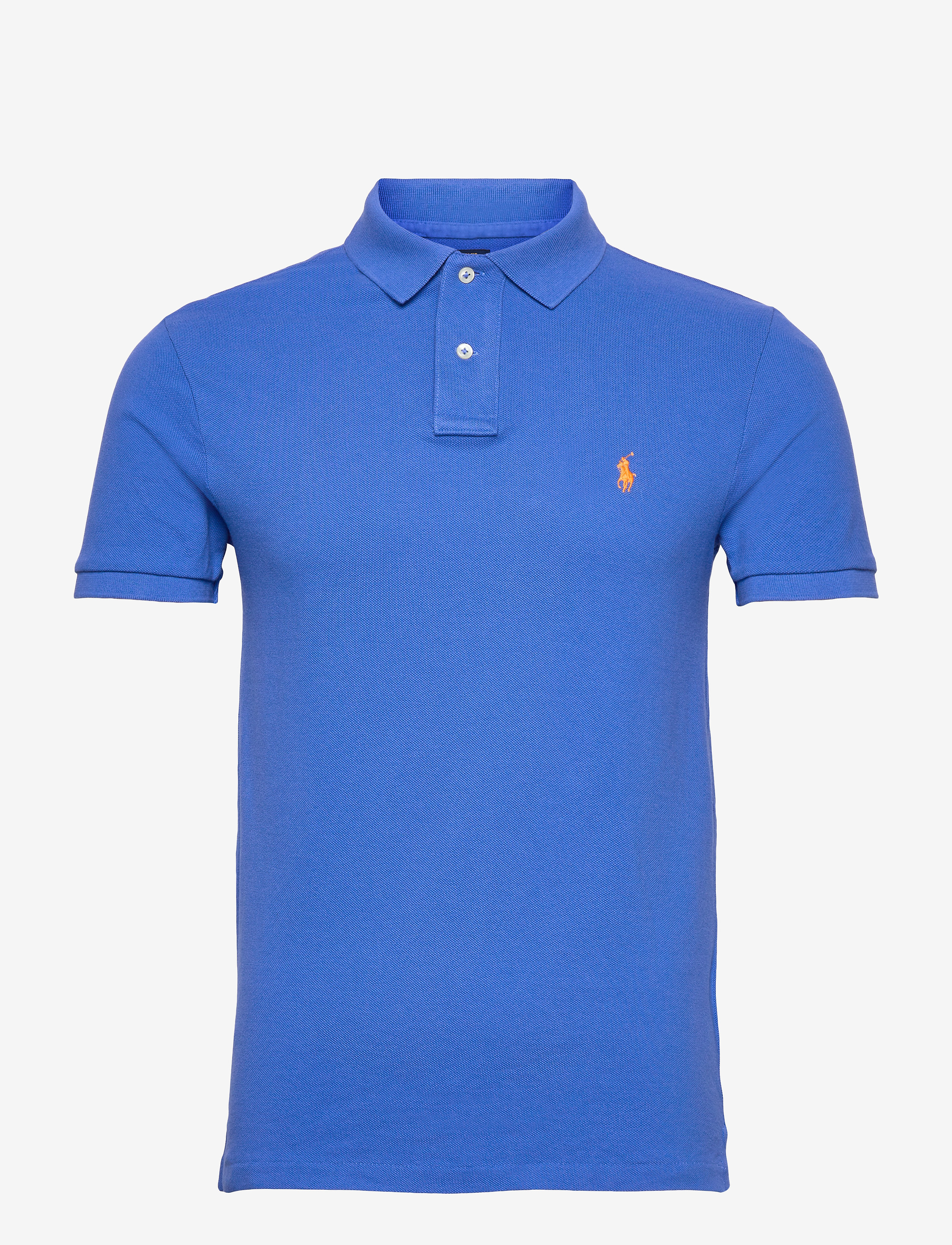 Slim Fit Mesh Polo Shirt - NEW IRIS BLUE/C24