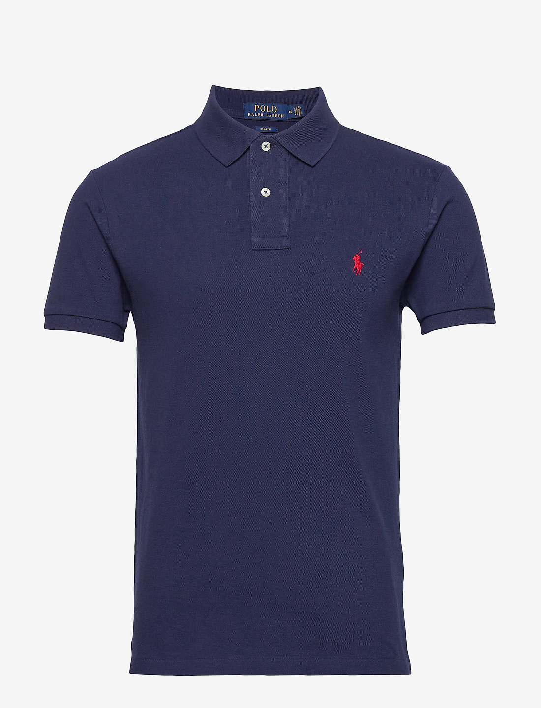 Tシャツ・カットソー Ralph Lauren SS25 Slim Fit Mesh Polo Shirt (710795080007) raf710795080_cnewportnavyc387_