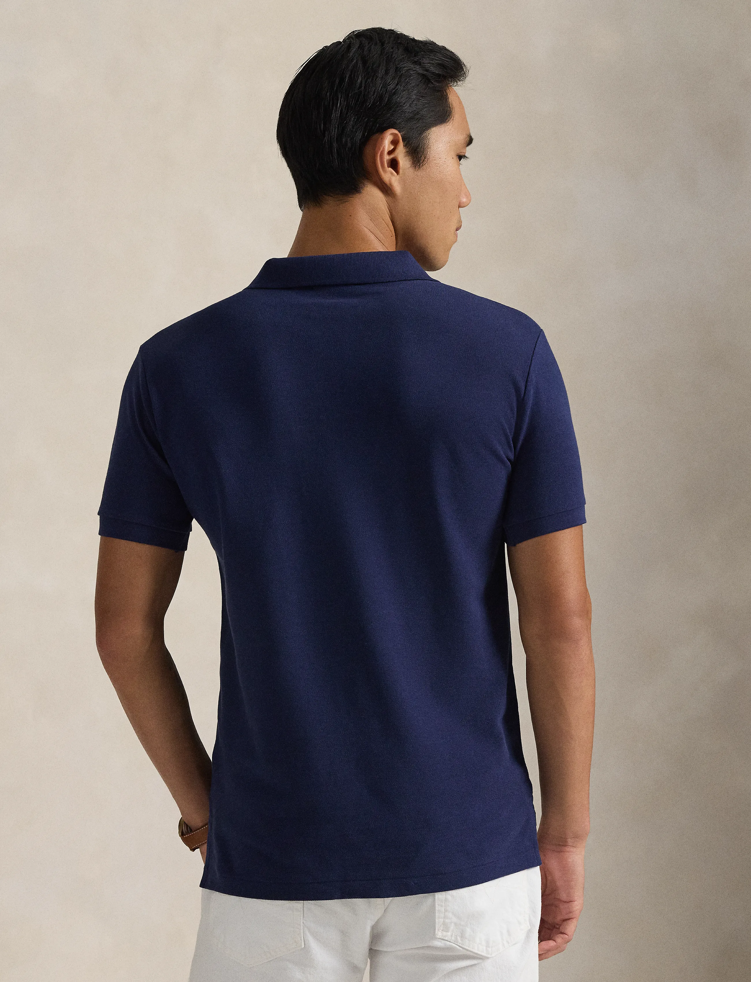 Slim Fit Mesh Polo Shirt 2