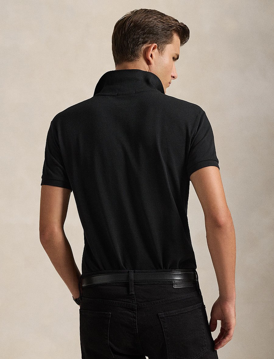 Polo Ralph Lauren - Slim Fit Mesh Polo Shirt - kortærmede poloer - polo black/c3870 - 3