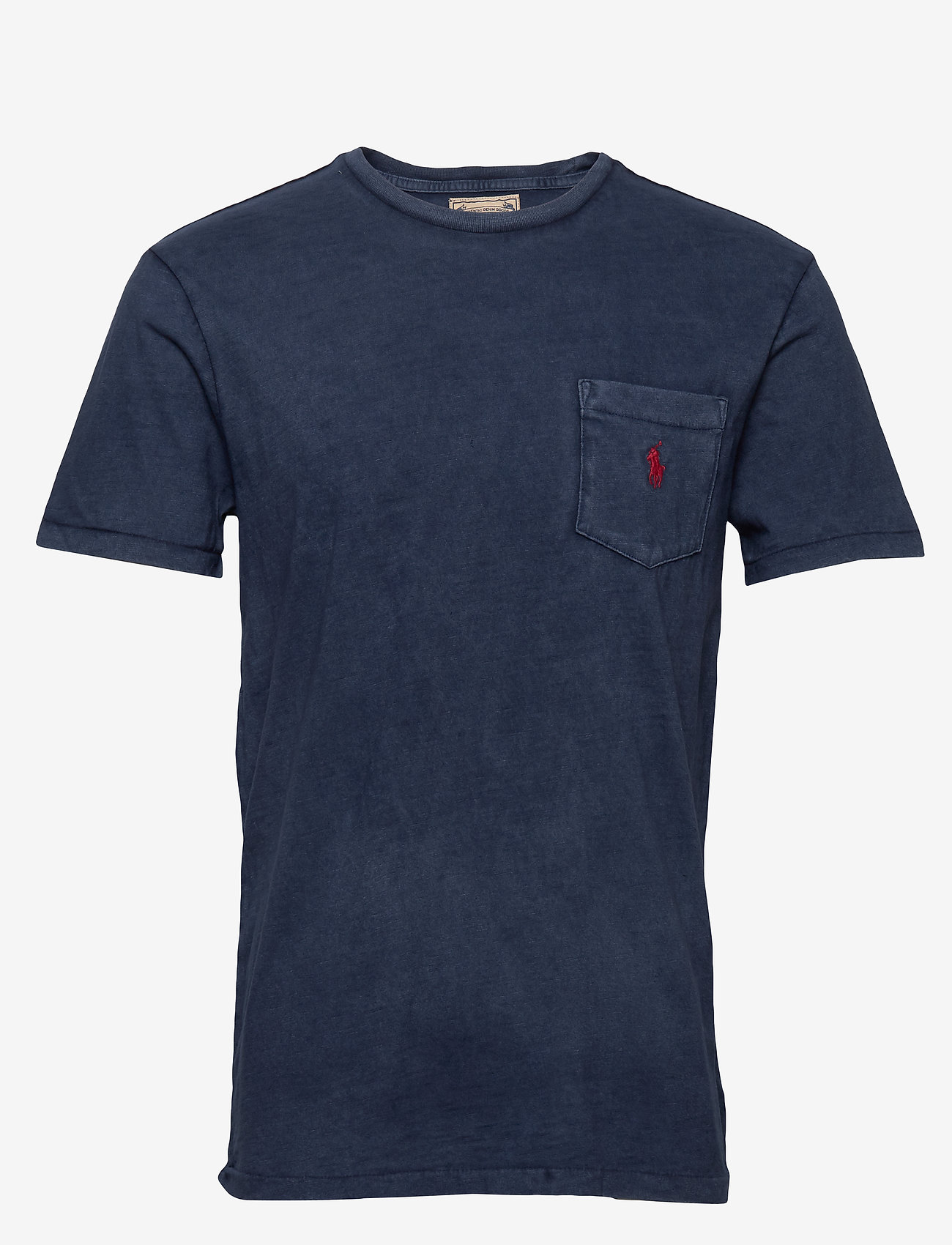 Polo Ralph Lauren - Custom Slim Fit Jersey Pocket T-Shirt - basic t-krekli - cruise navy - 0