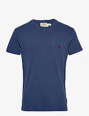 Polo Ralph Lauren - Custom Slim Fit Jersey Pocket T-Shirt - basic t-krekli - light navy - 0
