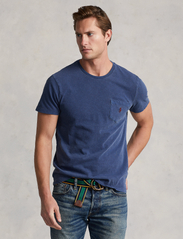 Polo Ralph Lauren - Custom Slim Fit Jersey Pocket T-Shirt - basic t-krekli - light navy - 2