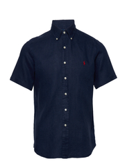 Custom Fit Linen Shirt - NEWPORT NAVY