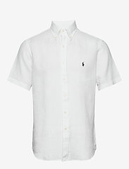 Polo Ralph Lauren - Custom Fit Linen Shirt - krótki rękaw - white - 0