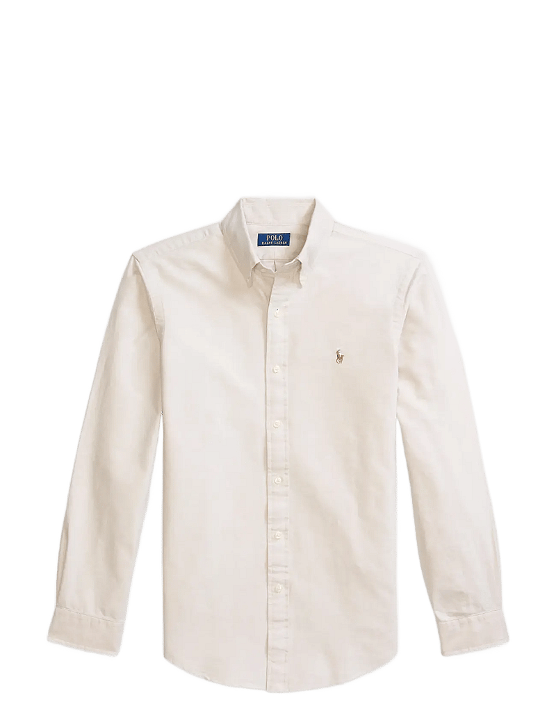 Polo Ralph Lauren - Custom Fit Oxford Shirt - basic skjorter - coastal beige - 1