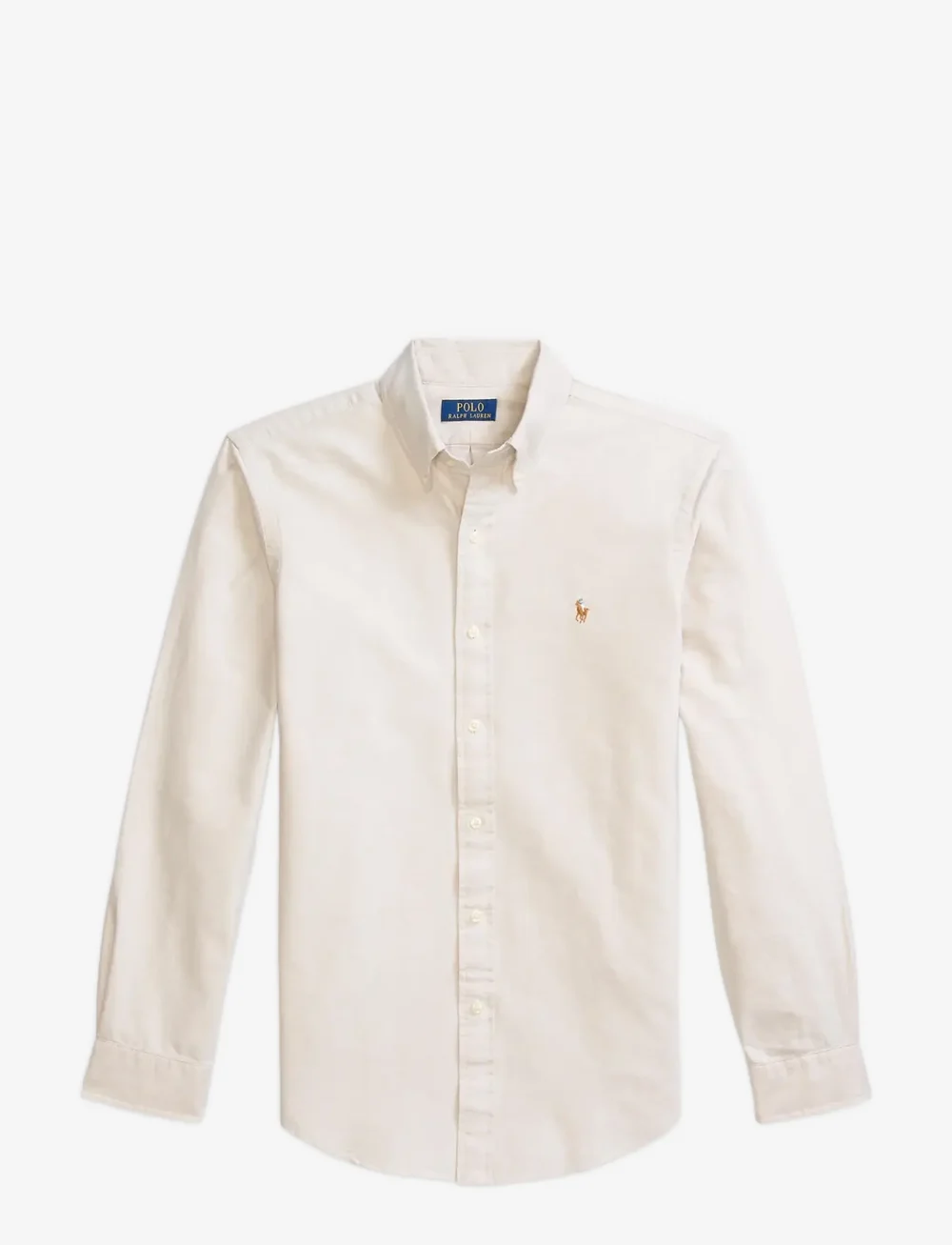 Polo Ralph Lauren - Custom Fit Oxford Shirt - peruskauluspaidat - coastal beige - 1