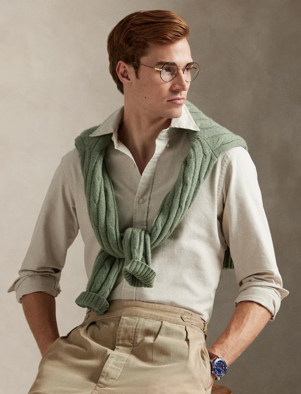 Polo Ralph Lauren - Custom Fit Oxford Shirt - peruskauluspaidat - coastal beige - 3