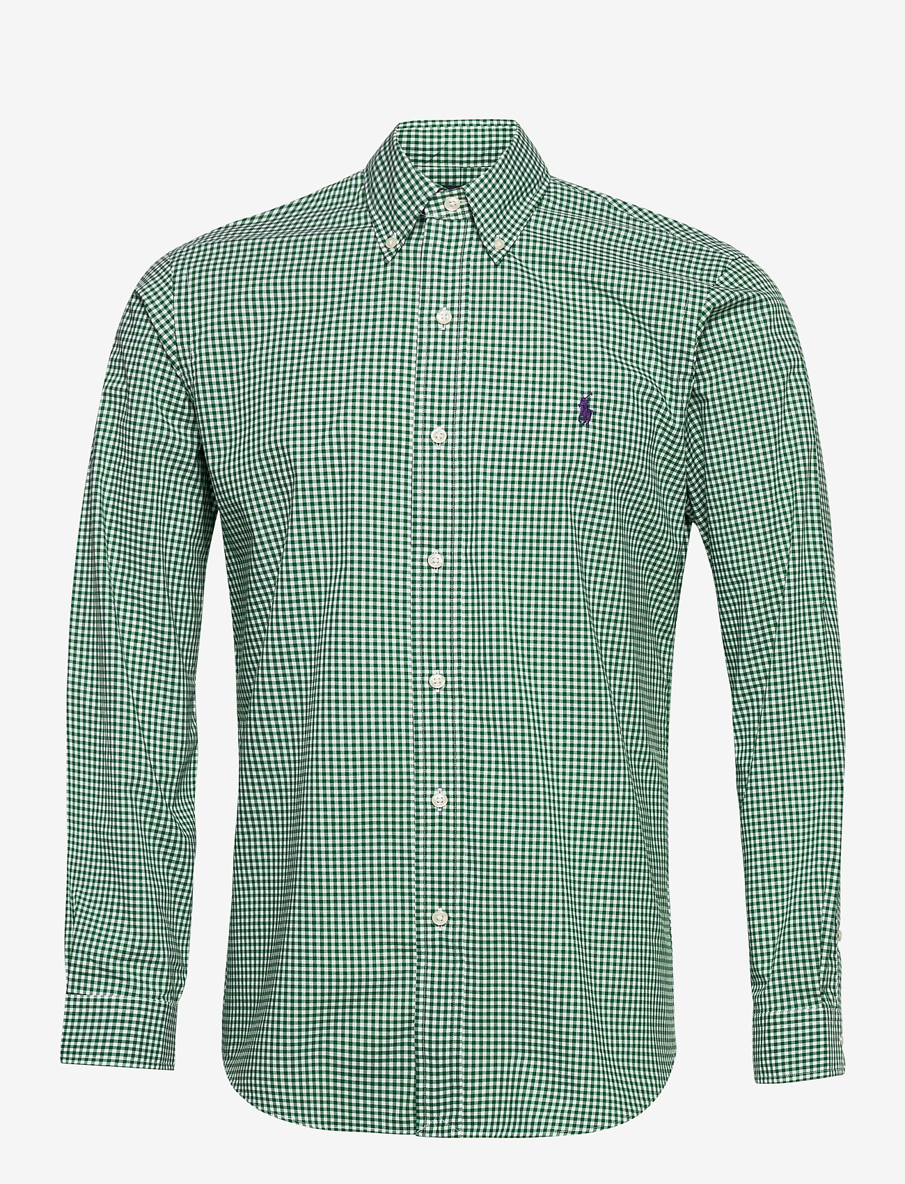 Polo Ralph Lauren - Custom Fit Striped Shirt - 2365 d evergreen/ - 0