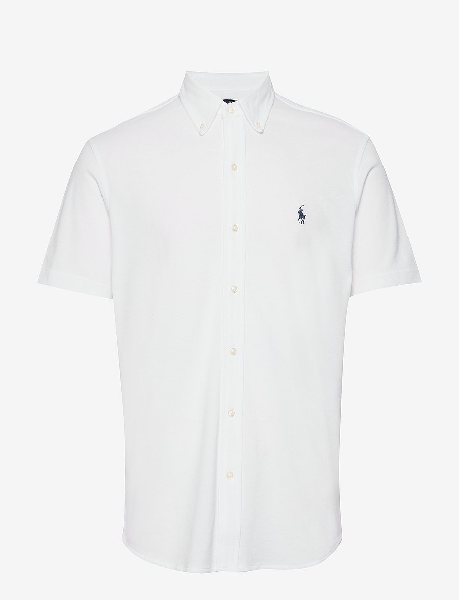 Polo Ralph Lauren - Featherweight Mesh Shirt - kortærmede skjorter - white - 1