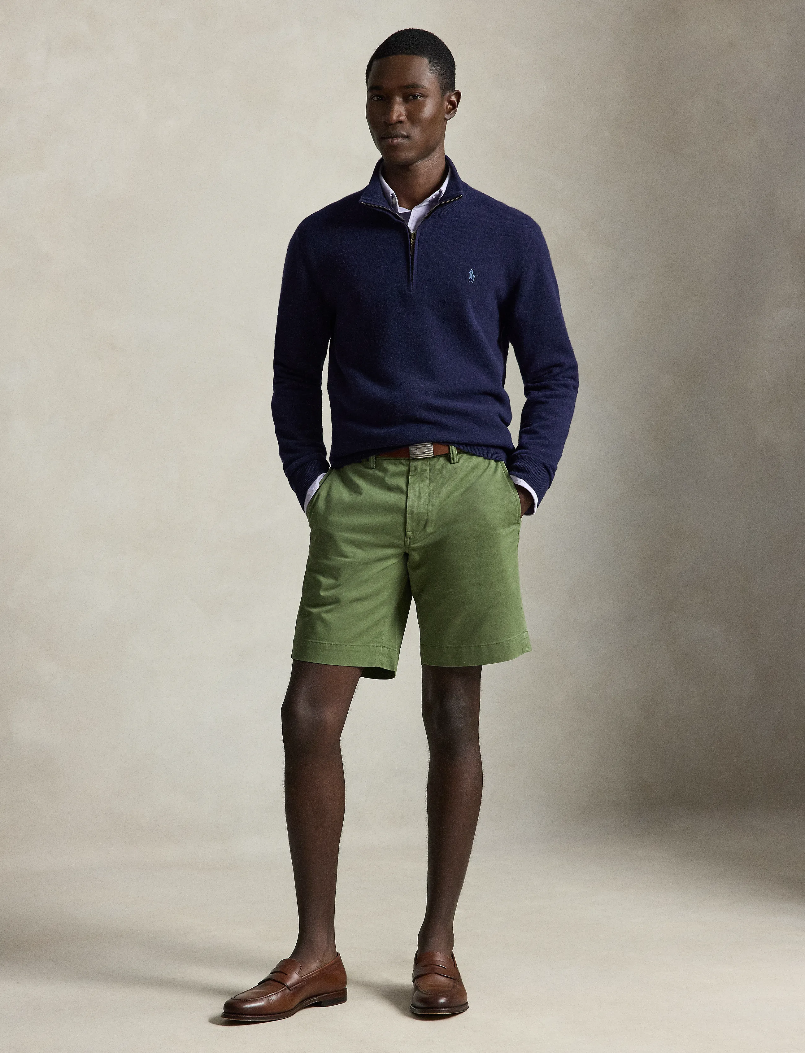 Polo Ralph Lauren 8-Inch Stretch Straight Fit Chino Short - Preppy - GARDEN TRAIL / green