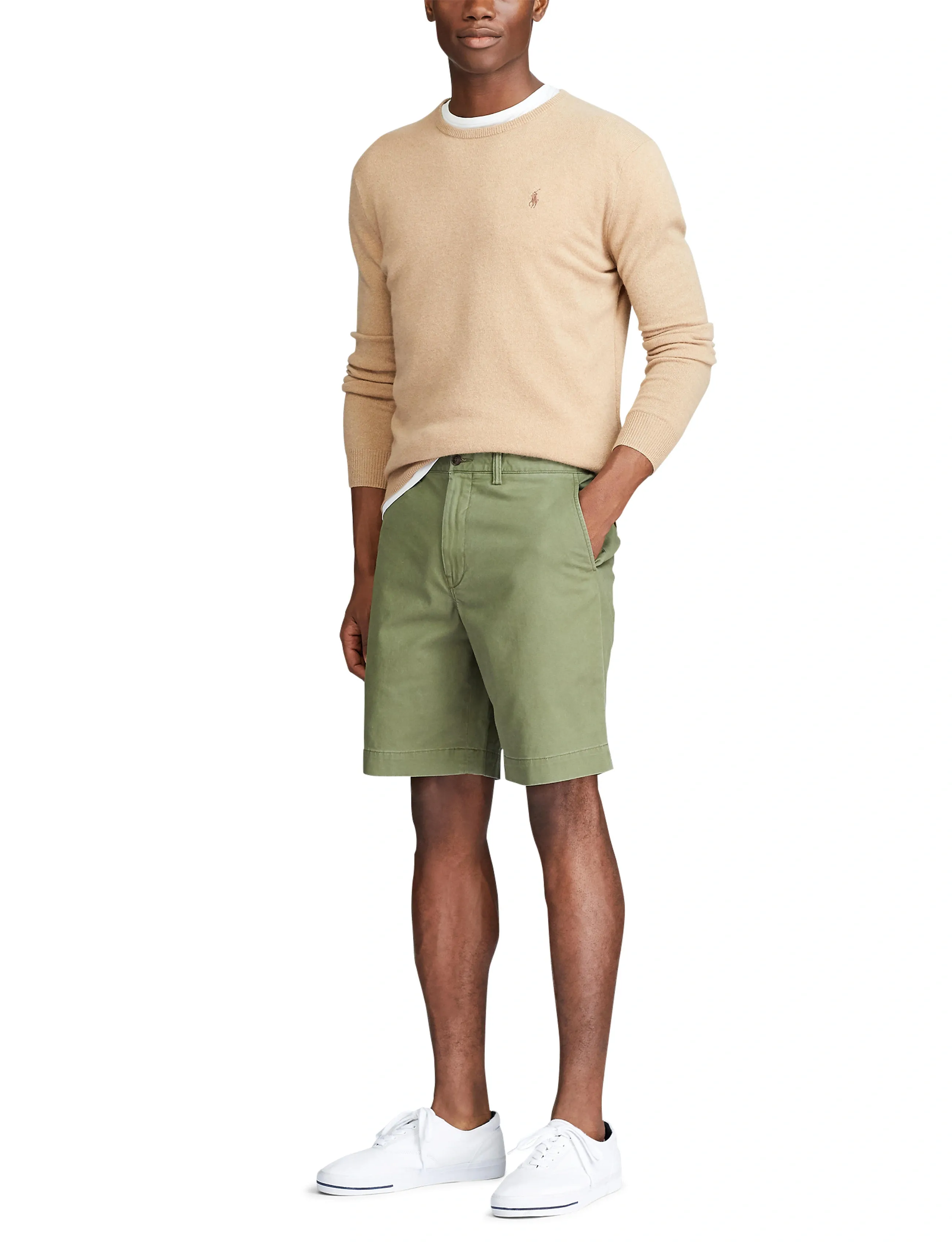 Polo Ralph Lauren - 8-Inch Stretch Straight Fit Chino Short - chinos shorts - garden trail - 5