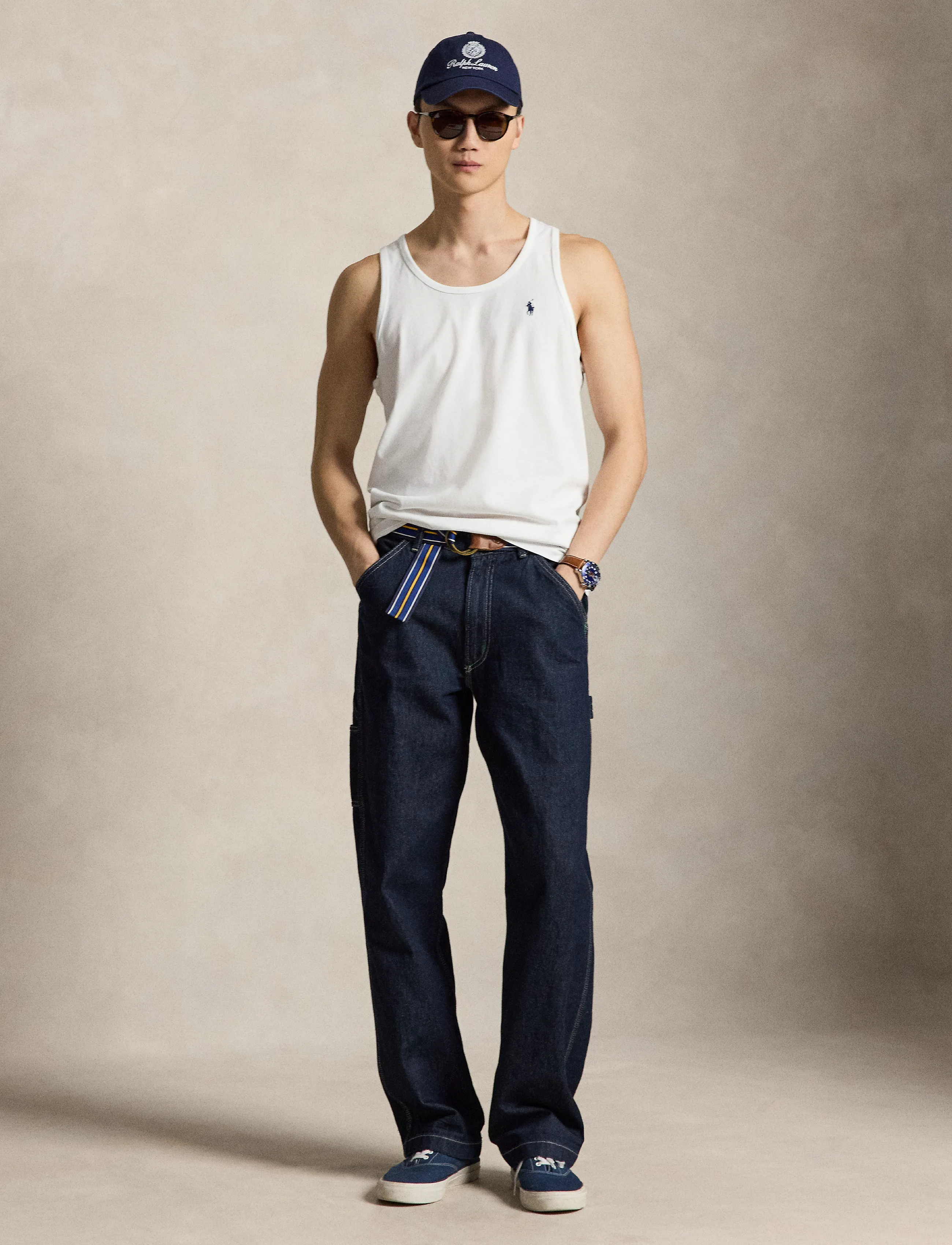Polo Ralph Lauren - Washed Jersey Tank - tanktops - white/c7996 - 4