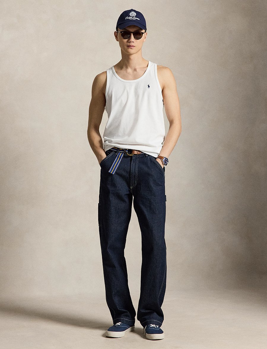 Polo Ralph Lauren - Washed Jersey Tank - tanktops - white/c7996 - 4