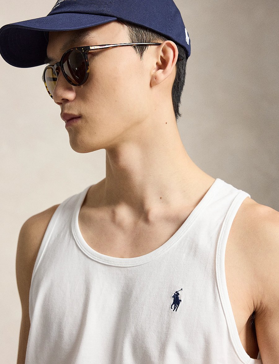 Polo Ralph Lauren - Washed Jersey Tank - tanktops - white/c7996 - 5