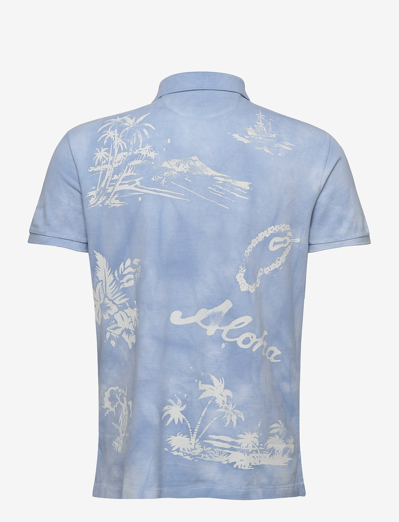 Polo Ralph Lauren - Custom Slim Fit Tropical Polo - french blue print - 1