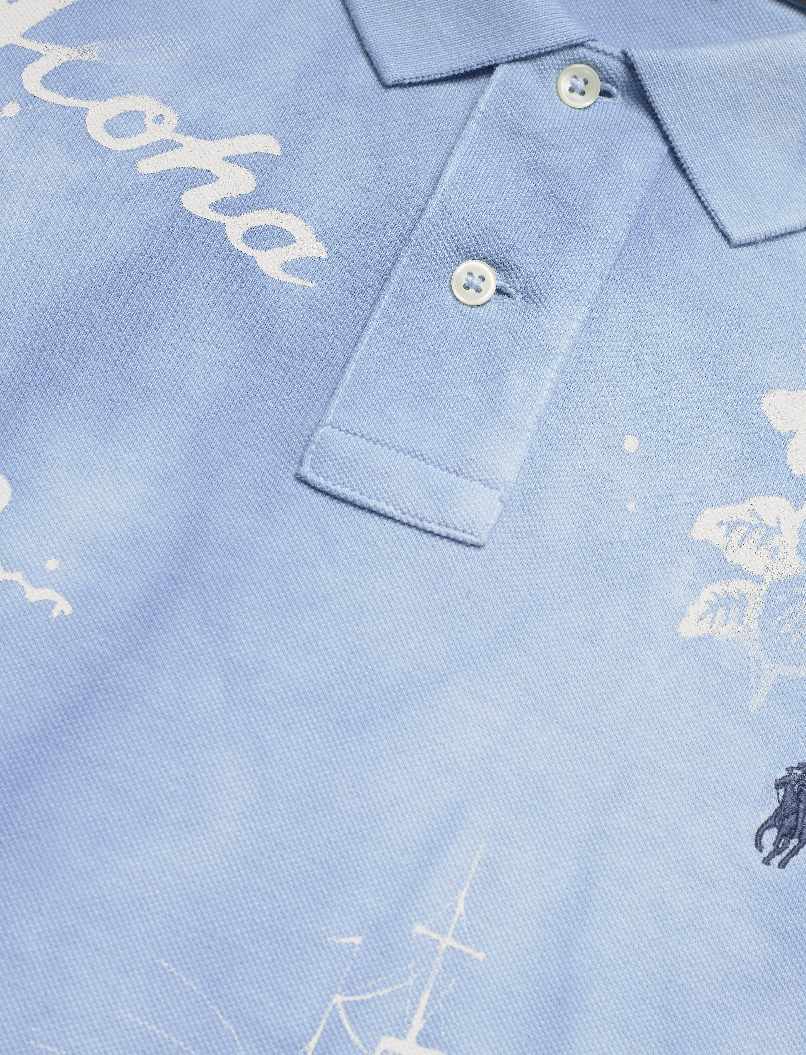 Polo Ralph Lauren - Custom Slim Fit Tropical Polo - french blue print - 3