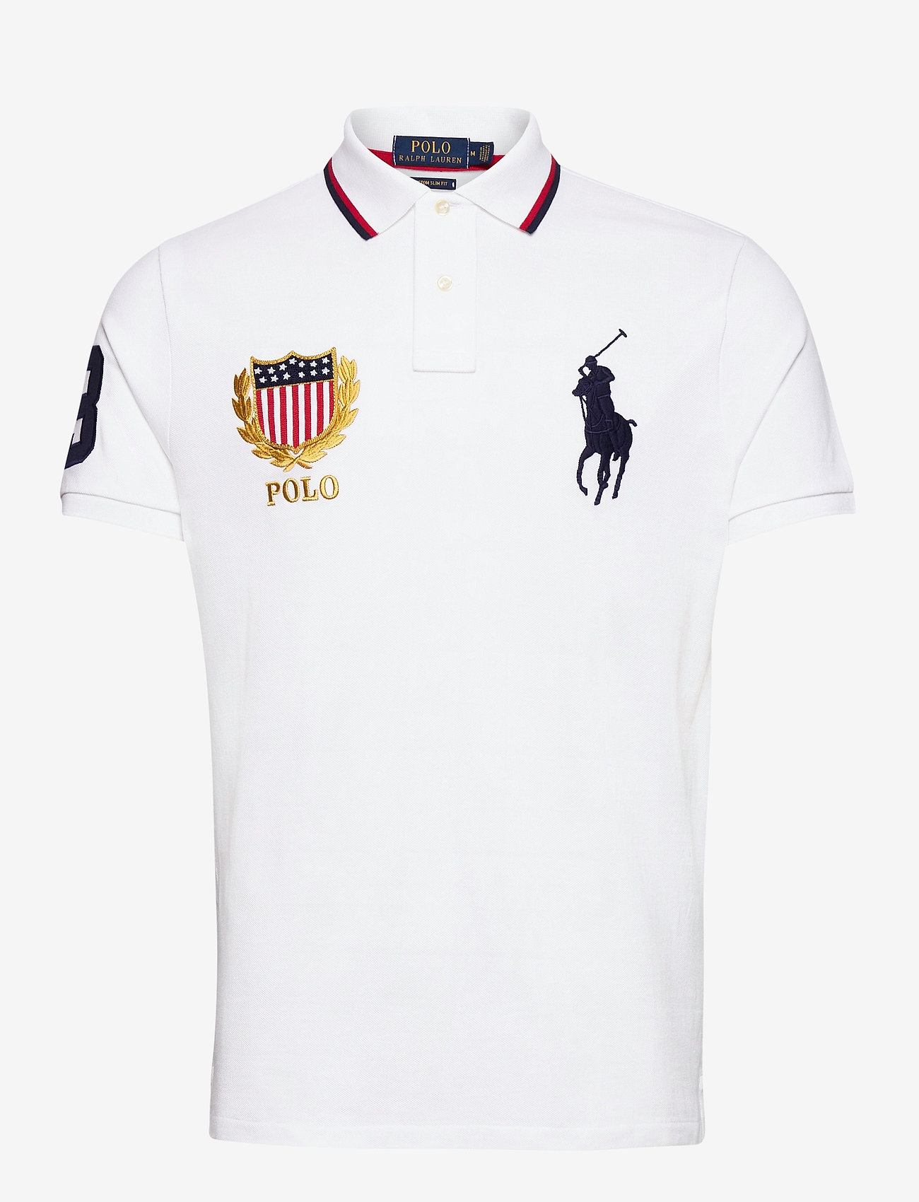 Custom Slim Fit Mesh Polo - WHITE
