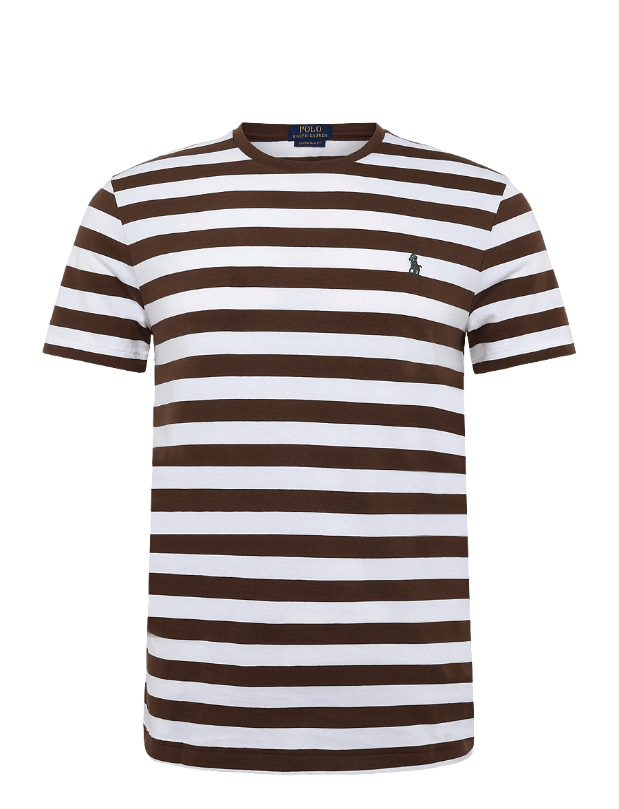 Polo Ralph Lauren - 26/1'S JERSEY-SSL-TSH - kurzärmelige t-shirts - chocolate brown/w - 0