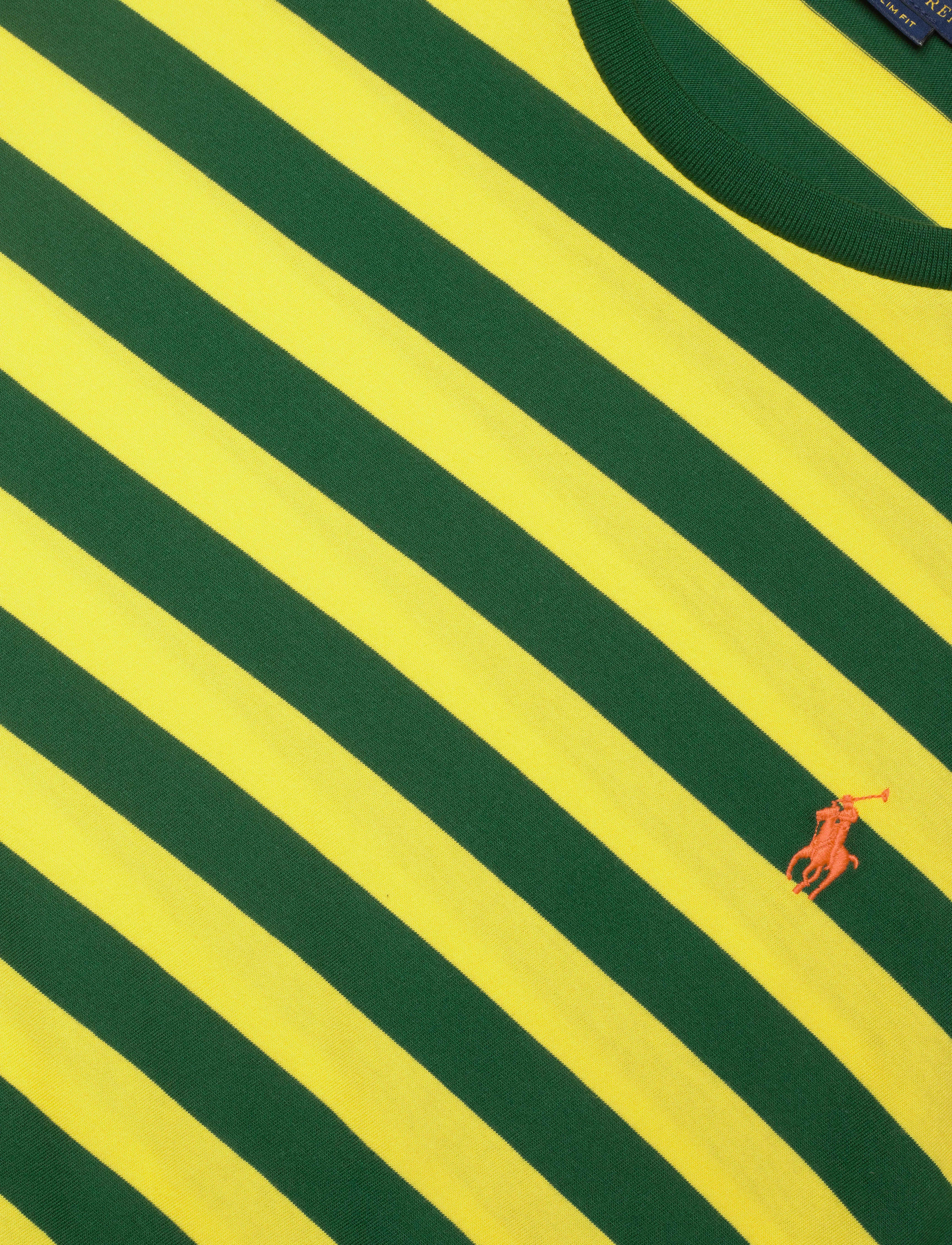 Polo Ralph Lauren - Custom Slim Fit Jersey Crewneck T-Shirt - lemon crush/new f - 2