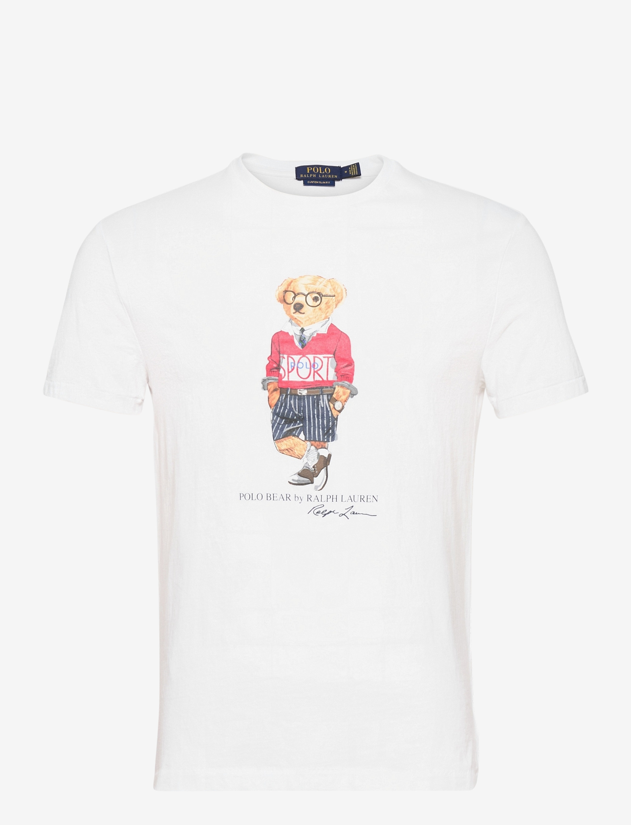 Polo Ralph Lauren - Custom Slim Polo Bear T-Shirt - white - 0