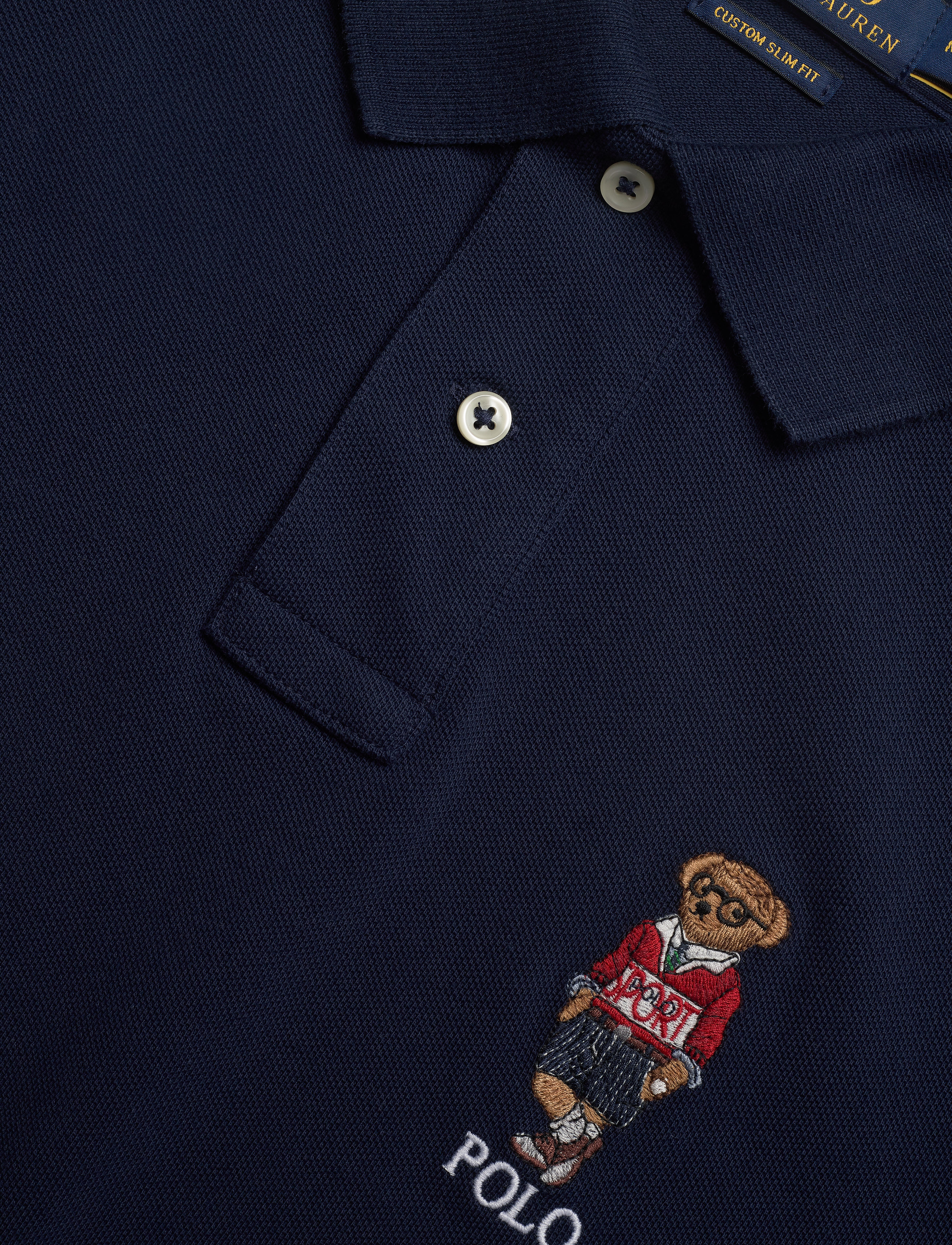 Polo Ralph Lauren - Custom Slim Fit Bear Polo - cruise navy - 3