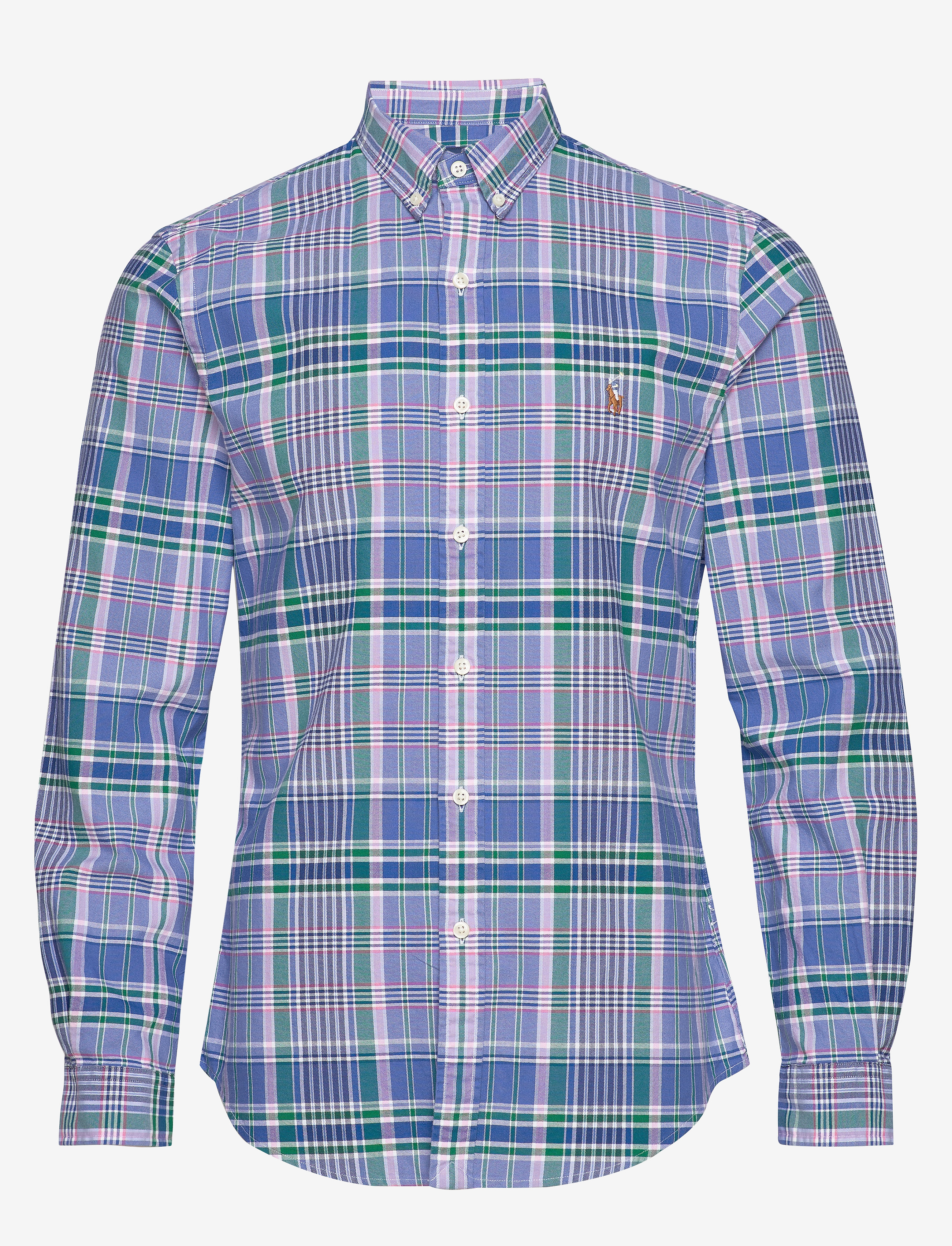 Polo Ralph Lauren - Slim Fit Striped Oxford Shirt - 4653a blue large - 0