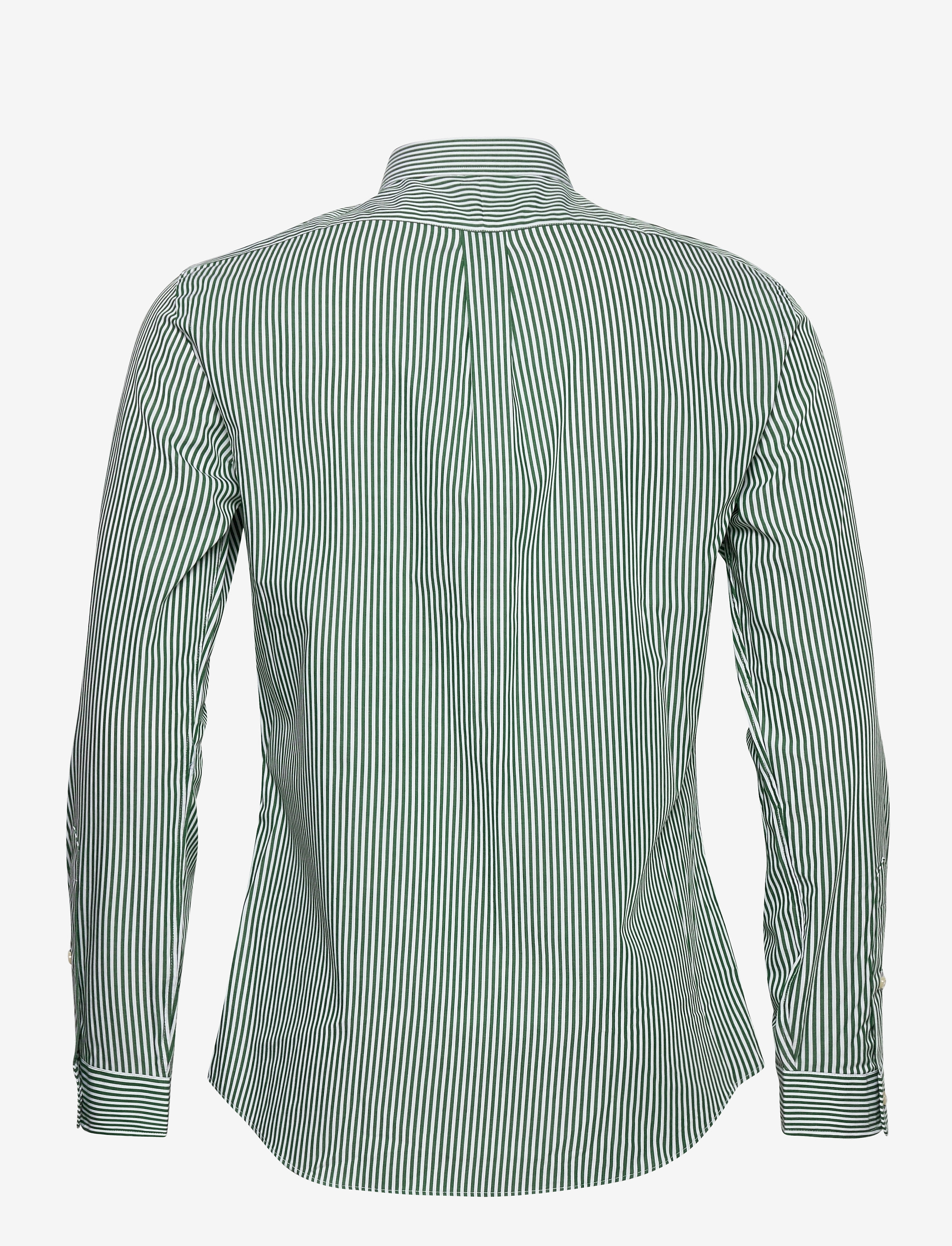 Polo Ralph Lauren - Slim Fit Striped Poplin Shirt - 4655c pine/white - 2