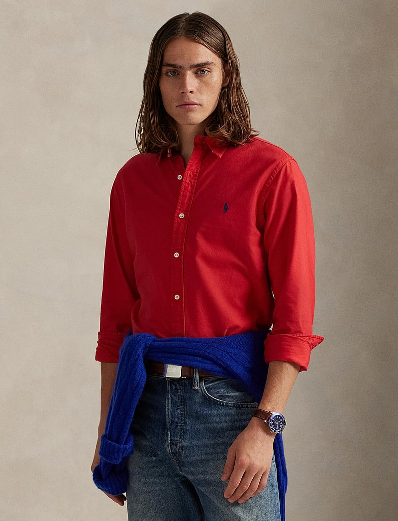 Polo Ralph Lauren - GD OXFORD-SLBDPPCS - oksfordo marškiniai - new brick - 3