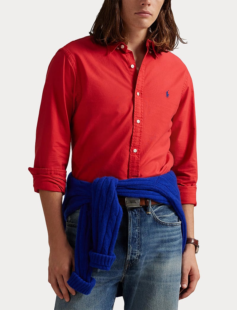 Polo Ralph Lauren - GD OXFORD-SLBDPPCS - oksfordo marškiniai - new brick - 5